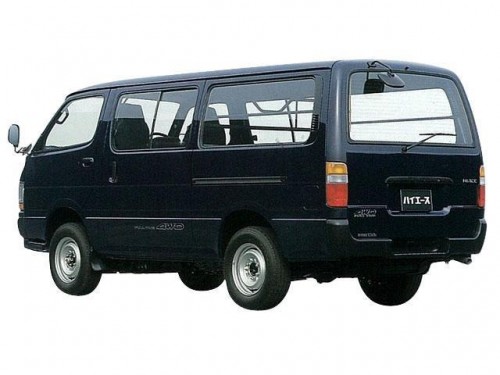 Характеристики грузового фургона Toyota Hiace 2.0 CD (4 door) (08.1995 - 07.1998): фото, размеры, грузоподъемность, масса, скорость, двигатель, топливо, отзывы