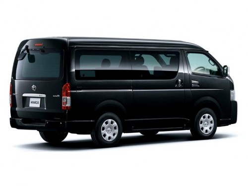 Характеристики минивэна Toyota Hiace 2.0 DX long (4 door 6 seat) (12.2013 - 12.2014): фото, места, вместимость, скорость, двигатель, топливо, отзывы