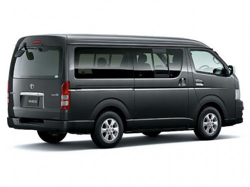 Характеристики минивэна Toyota Hiace 2.0 DX long (5 door 3 seat) (05.2012 - 11.2013): фото, места, вместимость, скорость, двигатель, топливо, отзывы