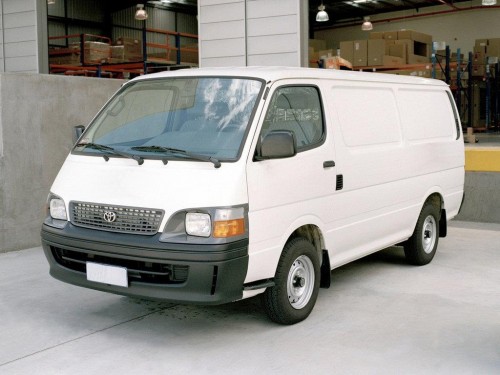 Характеристики автобуса Toyota Hiace 2.4 MT Commuter 15 Seats (08.1998 - 08.2004): фото, места, схема, вместимость, скорость, двигатель, топливо, масса, отзывы