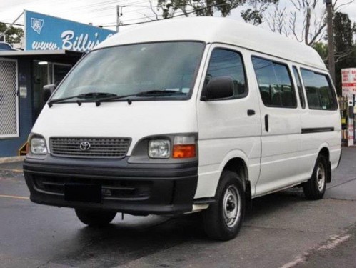 Характеристики автобуса Toyota Hiace 2.4 MT Commuter 12 Seats (08.1998 - 08.2004): фото, места, схема, вместимость, скорость, двигатель, топливо, масса, отзывы