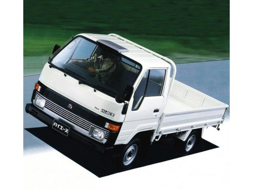 Характеристики грузового автомобиля Toyota Hiace 1.6 Super-Single-Just-Low Single-Cab 1.0t (08.1985 - 07.1989): фото, грузоподъемность, масса, скорость, двигатель, топливо, отзывы