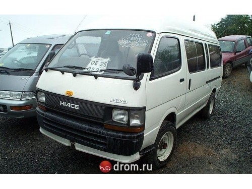 Характеристики грузового фургона Toyota Hiace 2.0 long DX (08.1989 - 07.1993): фото, размеры, грузоподъемность, масса, скорость, двигатель, топливо, отзывы