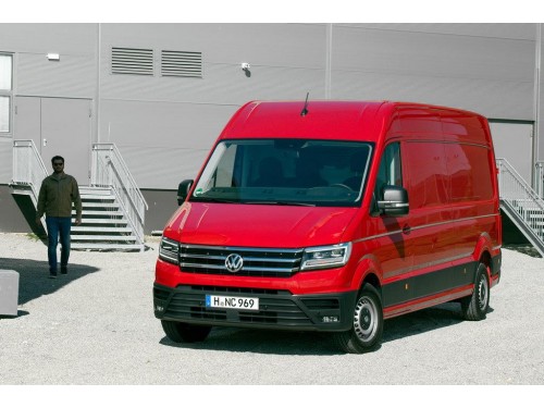 Характеристики грузового фургона Volkswagen Crafter 2.0 biTDI MT Kasten 55 L3H2 (10.2021 - н.в.): фото, размеры, грузоподъемность, масса, скорость, двигатель, топливо, отзывы