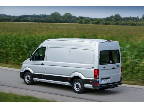 Характеристики грузового фургона Volkswagen Crafter 2.0 biTDI MT Kasten 55 L3H2 (10.2021 - н.в.): фото, размеры, грузоподъемность, масса, скорость, двигатель, топливо, отзывы