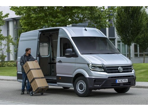 Характеристики грузового фургона Volkswagen Crafter 2.0 biTDI MT Kasten 55 L3H2 (10.2021 - н.в.): фото, размеры, грузоподъемность, масса, скорость, двигатель, топливо, отзывы