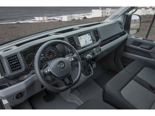 Характеристики грузового фургона Volkswagen Crafter 2.0 biTDI MT Kasten 55 L3H2 (10.2021 - н.в.): фото, размеры, грузоподъемность, масса, скорость, двигатель, топливо, отзывы