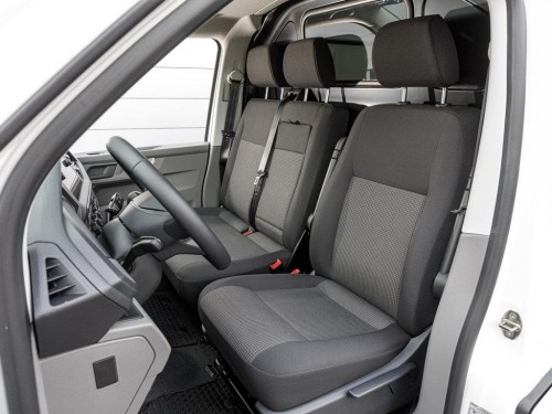 Характеристики грузового фургона Volkswagen Transporter 2.0 TDI DSG Kasten DoKa Standard roof (06.2021 - н.в.): фото, размеры, грузоподъемность, масса, скорость, двигатель, топливо, отзывы