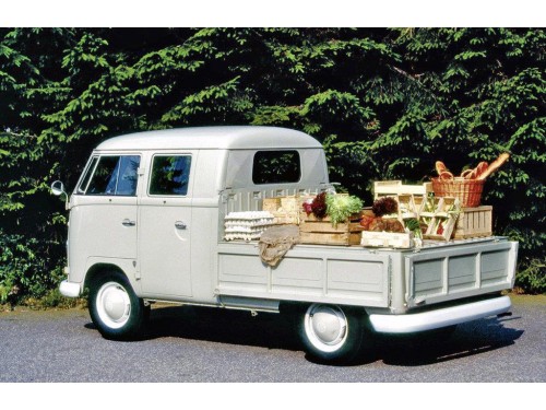 Характеристики грузового автомобиля Volkswagen Type 2 1.2 MT 1200 Double Cab (01.1960 - 12.1962): фото, грузоподъемность, масса, скорость, двигатель, топливо, отзывы